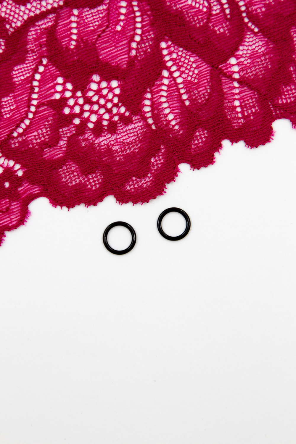 Кольцо, регулятор, крючок для бюстгальтера чёрный 0,6-2 см