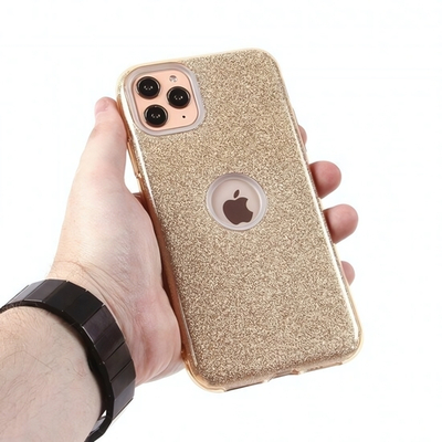 Чехол ТПУ с блестками для iPhone 11 Pro Max, 010028 Серебристый