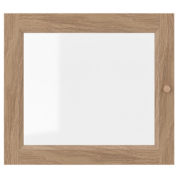 IKEA OXBERG  (ИКЕА ОКСБЕРГ)  -  Стеклянная дверь, имитация. дуб, 40x35 см