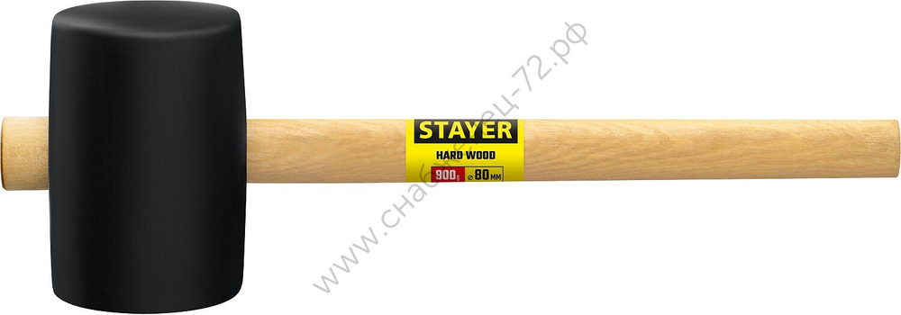 STAYER 900 г, Чёрная резиновая киянка (20505-90)