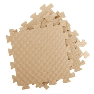 Покрытие для тренажерного зала 70ШОР, 75х75х1 см, светло-кремовый до 10 шт.