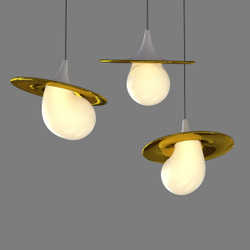 Подвесной светильник 10238P/1 gold/white