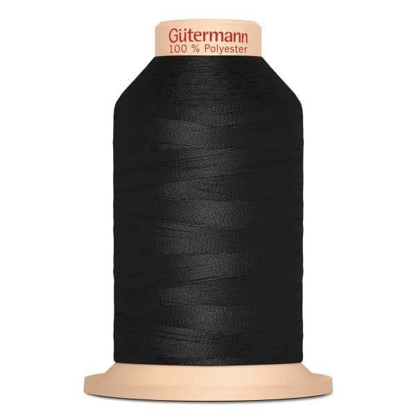 Нитка филаментная Gutermann Tera 30 (900 метров), 10 кат. | _000 черный