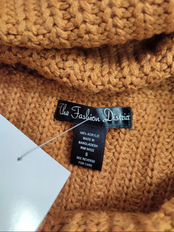 Джемпер The Fashion District с объемным горлом 44 размер