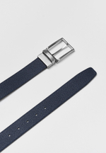 Кожаный ремень 35ММ Black/Blue