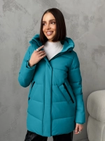 Куртка весенняя удлиненная с капюшоном