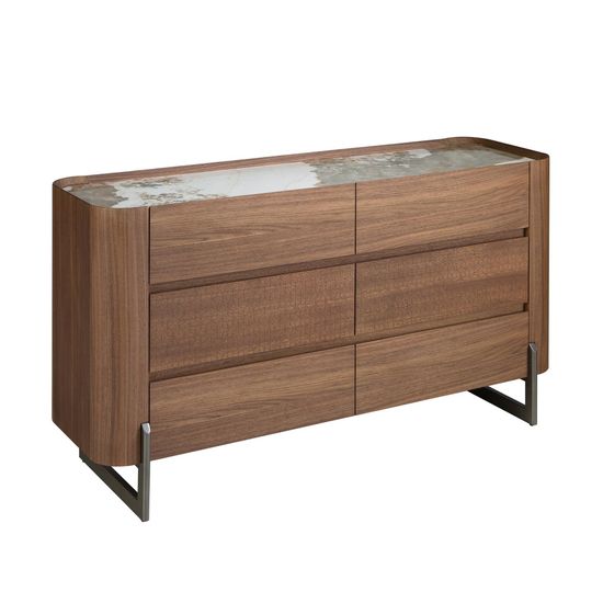 Комод 7151/437-C из ореха и керамики