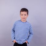 Лонгслив оверсайз "Полоска Деним" подростковый