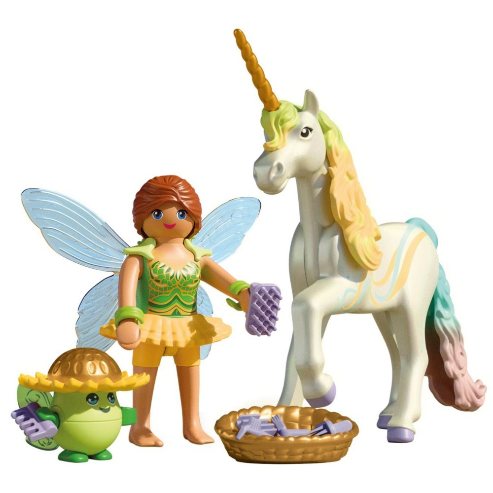 Playmobil - Единорог для коллекционирования: Радужный Цветок с феей 71840