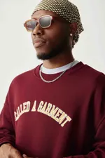 Толстовка Called a Garment College вишневая