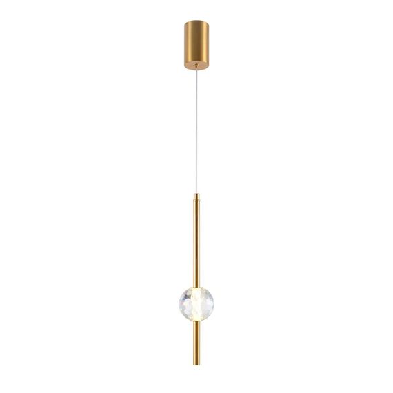 Подвесной светодиодный светильник Indigo Ciondolo 11066/1P Brass V000170L