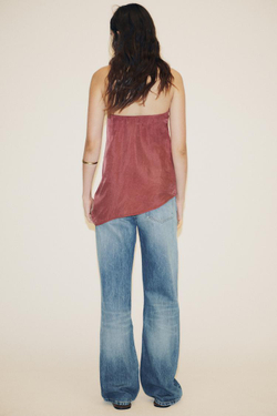 ZARA АСИММЕТРИЧНЫЙ ТОП-БАНДО, БУРГУНДИ