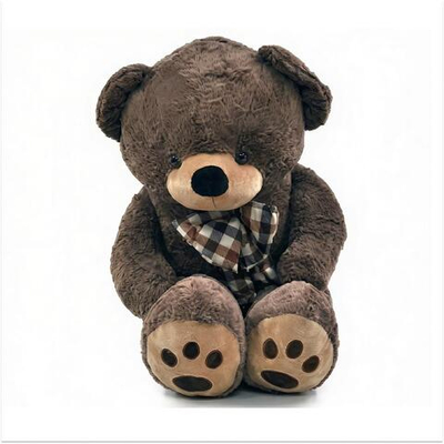 Медведь с бантом и вышитыми лапами 180см. 72x104x94см. (Hand)