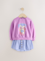 Платье для девочки Next E54-808, Фиолетовый, Синий