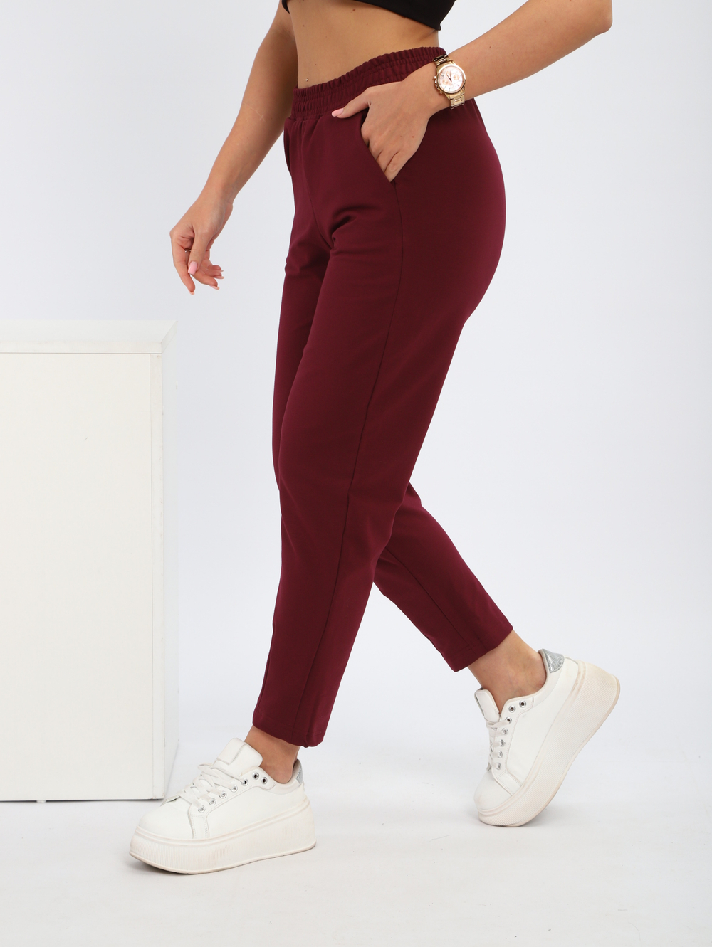 Брюки "Клэр" бордо