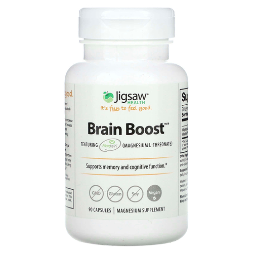 Jigsaw Health, Brain Boost, поддержка мозга, 90 капсул