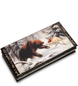 Народные промыслы ШК-11/12-E Шкатулка-купюрница в технике декупаж (8х17х4)