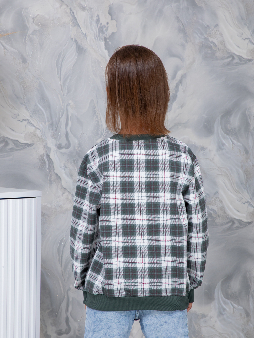 Детский свитшот дСВ-51/зелклетка