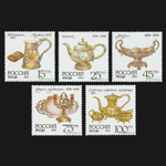 Россия 1993 г № 88-92 Серия Серебро в музеях Московского Кремля Чистая MNH **