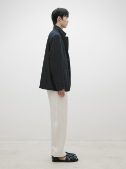 Massimo Dutti Льняные брюки с прямой посадкой - limited edition, натуральный