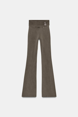 ZARA БРЮКИ FLARE BRATZ®, ТЕМНО-КОРИЧНЕВЫЙ