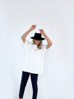 Футболка удлинённая белая 6