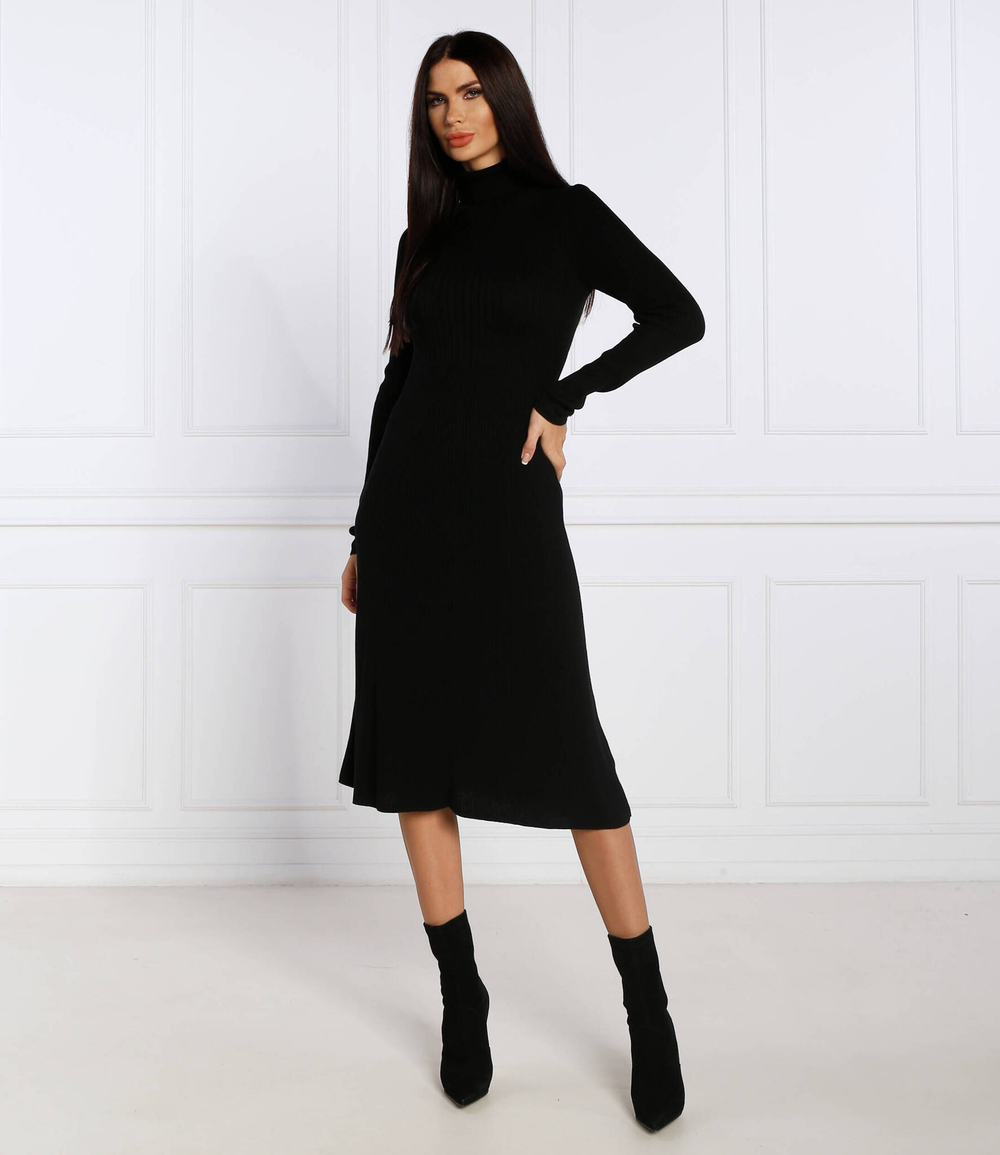 платье rib roll-nk Tommy Hilfiger - черный(WW0WW35617)