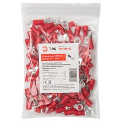 Наконечник ЭРА NO-560-02 НКИ1,25-4 кольцо 0,5-1,5мм упаковка 100 шт | Наконечники слаботочные
