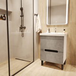 Тумба д/ванной "Честер -60" Бетон под раковину Грэйс- 60 (DREJA) (ПВХ)