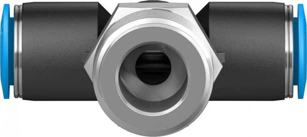 Тройник цанговый с резьбой переходной Festo QST-1/2-10