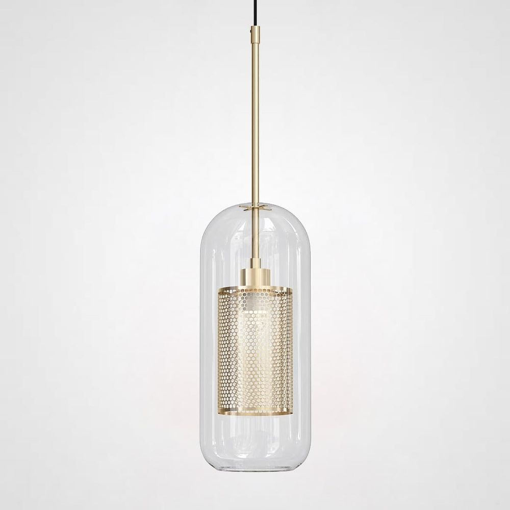 Подвесной светильник CATCH F cylinder brass D12