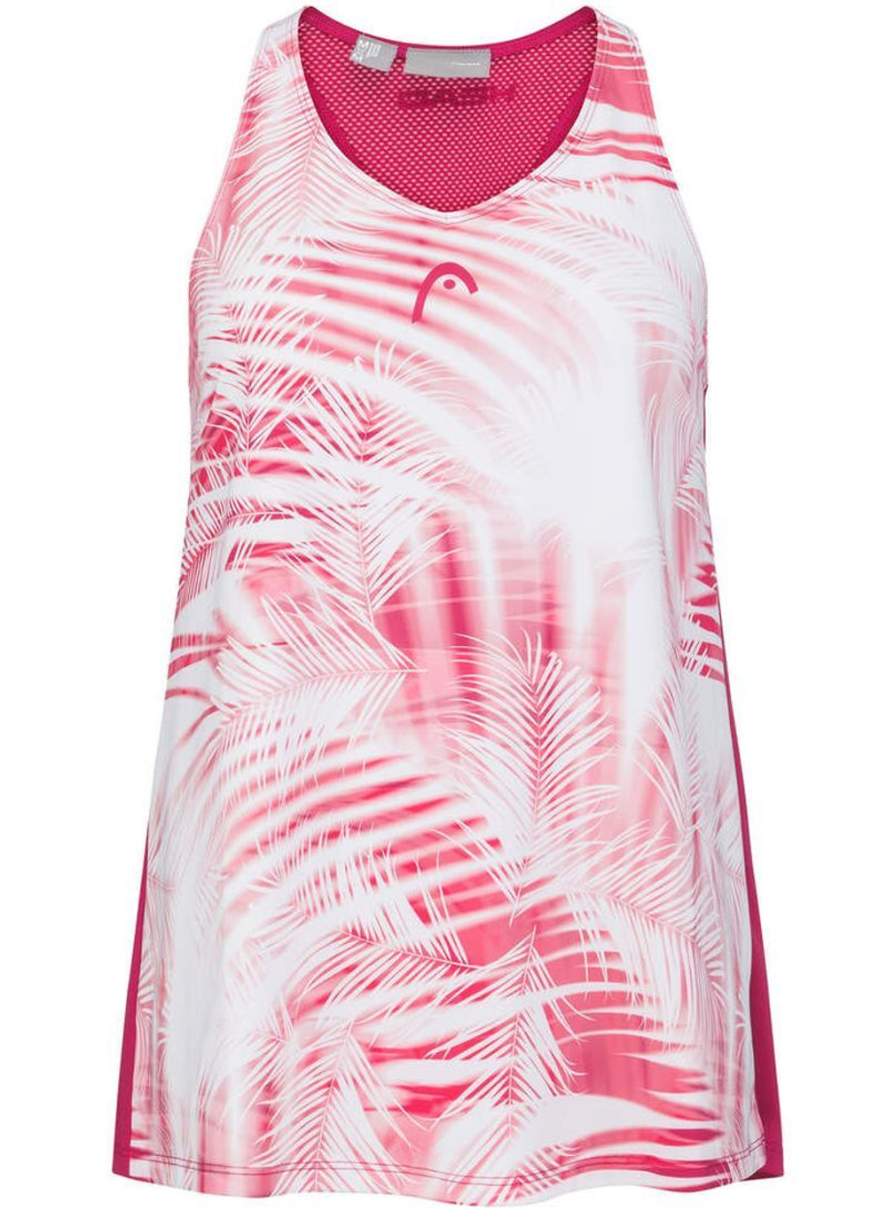Топ теннисный Head Agility Tech Tank Top - mulberry/print vision