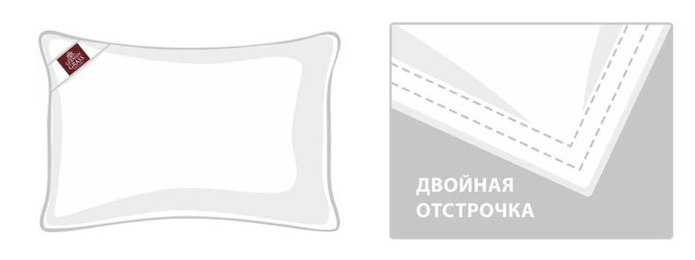 Подушка антиаллергенная 50х68 German Grass 95C схема