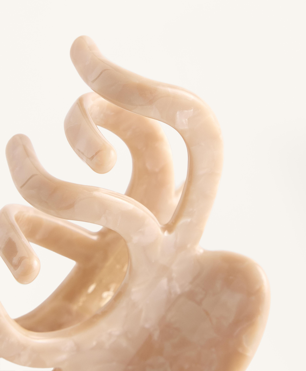 OYSHO Большая заколка для волос, миндальный