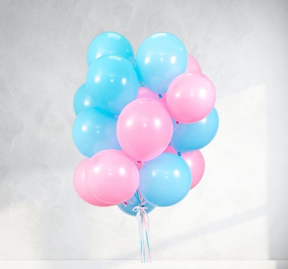 Связка шаров "Бабл-гам" 23 шара с гелием Связка шаров "Бабл-гам" 23 шара с гелием