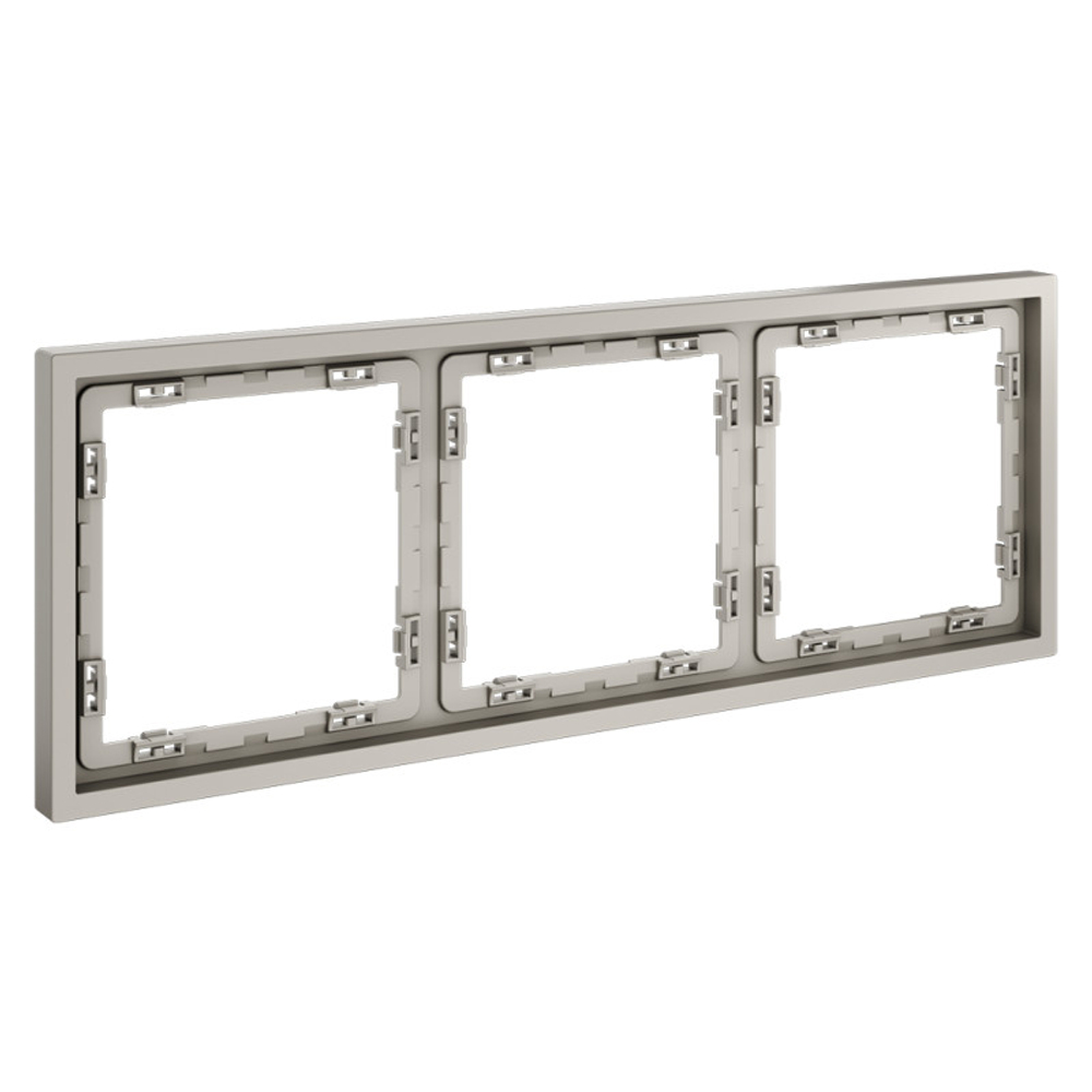 Рамка пластиковая VOLTUM S70 на 3 поста, (кашемир)