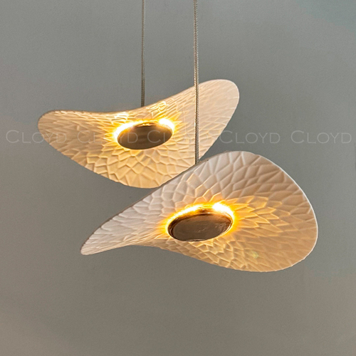 Подвесной светильник Cloyd FLOPPY P1 / Ø20 см - керамика - золото (арт.12501)