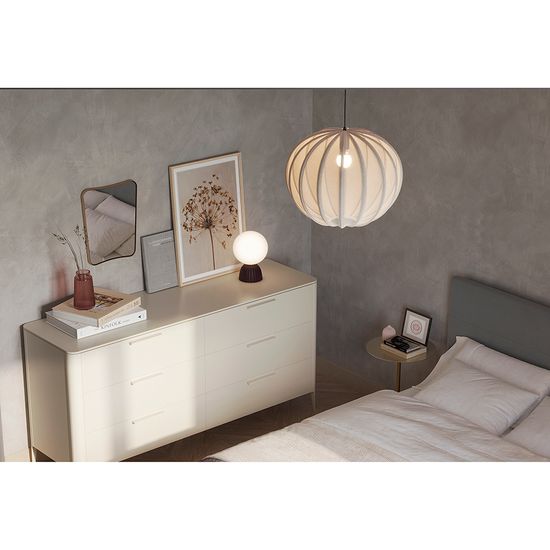 Лампа настольная Texture D20х29 см, вишневая