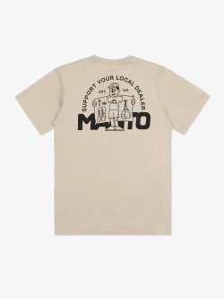 Футболка MANTO DEALER бежевая