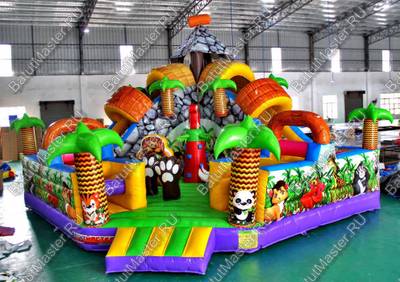 Надувной батут "В гостях у зебры"