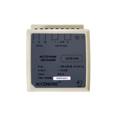 AT-12/30 DIN блок питания AccordTec