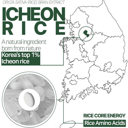 Веганская барьерная сыворотка с рисом Bueno Icheon Rice Core White Serum, 50мл