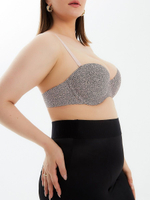 Набор из 2 бюстгальтеров-балконет - черного и леопардового (Размер: 38C) (Цвет: черный с леопардовым)