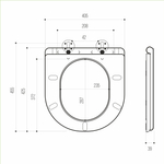 Сиденье для унитаза  WAVE COMFORT дюропласт, микролифт БЕЛЫЙ глянец