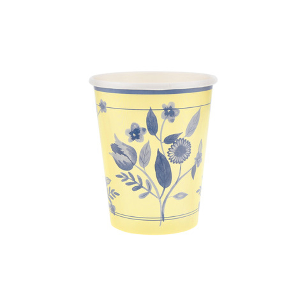 Стаканы пастельные "Винтаж с растительным орнаментом" 8 шт.