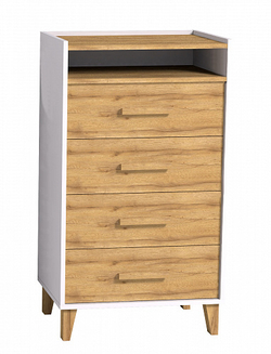 Комод высокий Айрис 45, дуб