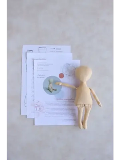 Бумажная выкройка тела интерьерной куклы Агата