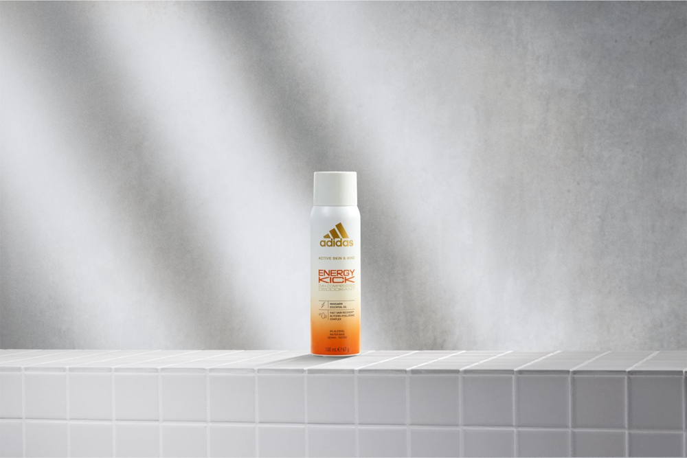 Adidas Energy Kick - спрей-дезодорант 24 часа /   100  ml  / GTIN 3616303442927
