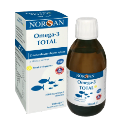 Norsan Omega-3 Total - жидкий рыбий жир с витамином D, со вкусом лимона, 200 мл