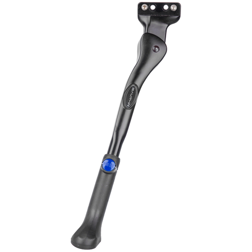 Подножка алюминий 24-29" регулируемая одноперьевая крепл к задний перу двумя болтами (универсальныйотв. 40мм и 18мм) E-BIKE совместим. черная M-WAVE